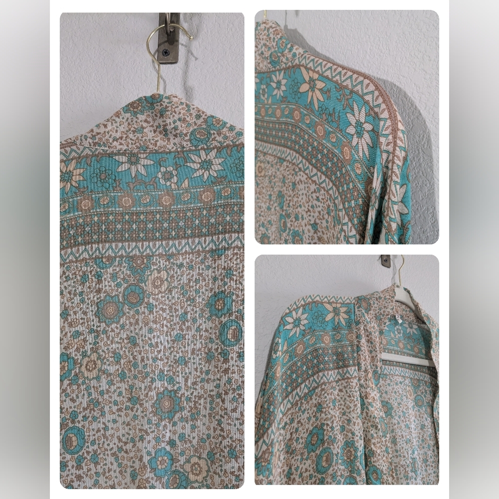 Spell Boho Blossom Gown Maxi Dress Sage Medium Original - Picture 14 of 15